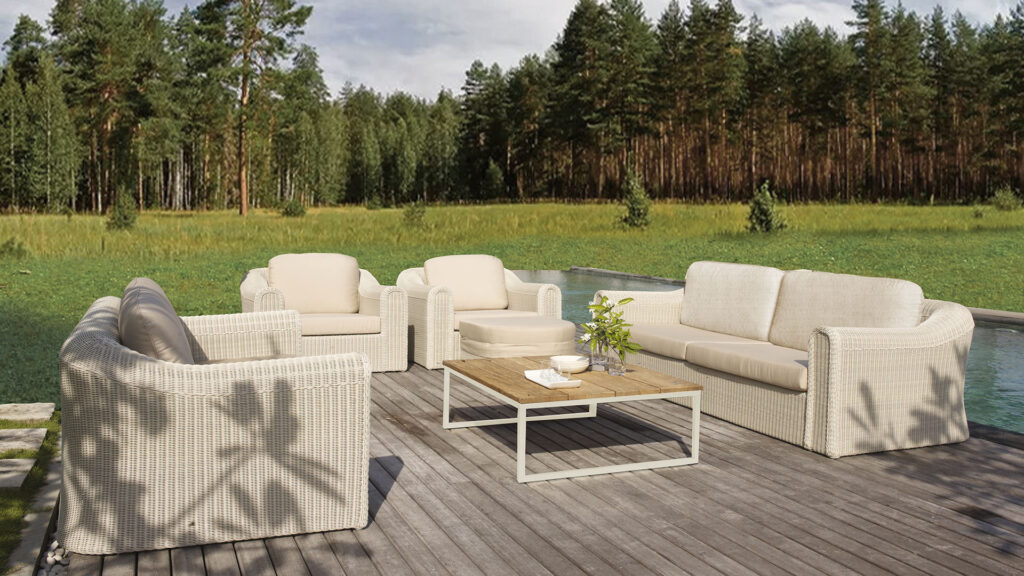 21112 CALDERAN Skyline Design LOVESEAT WHITE WASH POLYROD 3 mm 04