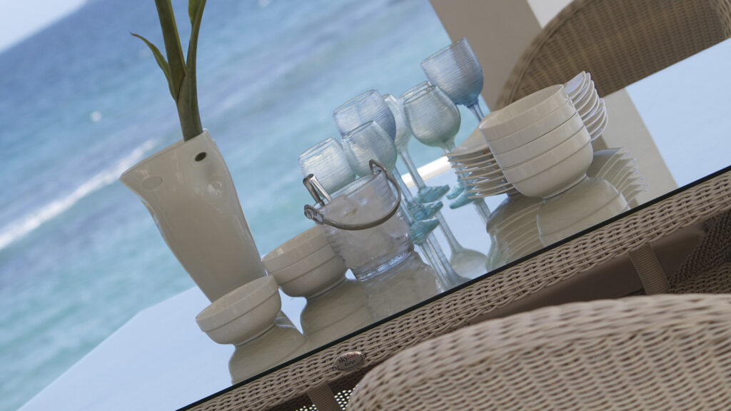 21120 CALDERAN Skyline Design DINING TABLE 200x100 WHITE WASH POLYROD 3 mm 09