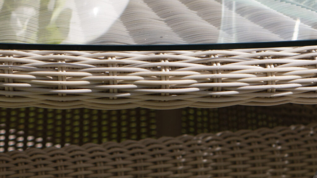 22121 CALDERAN Skyline Design DINING TABLE D120 WHITE WASH POLYROD 3 mm 04