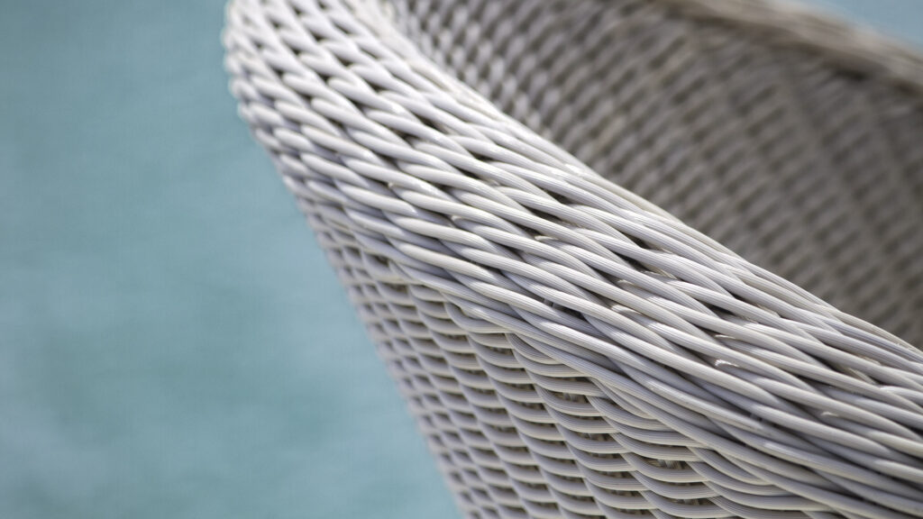 22124 CALDERAN Skyline Design DINING ARMCHAIR WHITE WASH POLYROD 3 mm 04