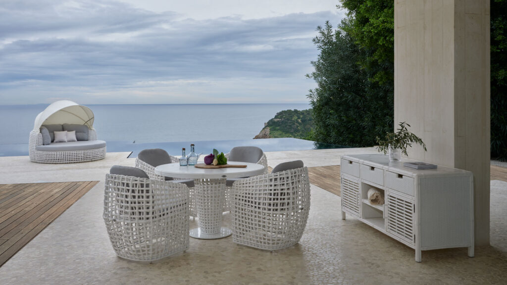 22460.12D Dynasty Skyline Dining Table WHITE Mushroom 15mm 03