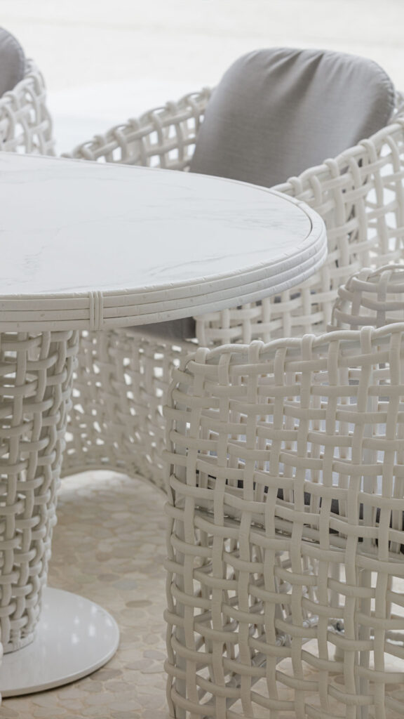 22462 Dynasty Skyline Dining Armchair WHITE Mushroom 15mm 07