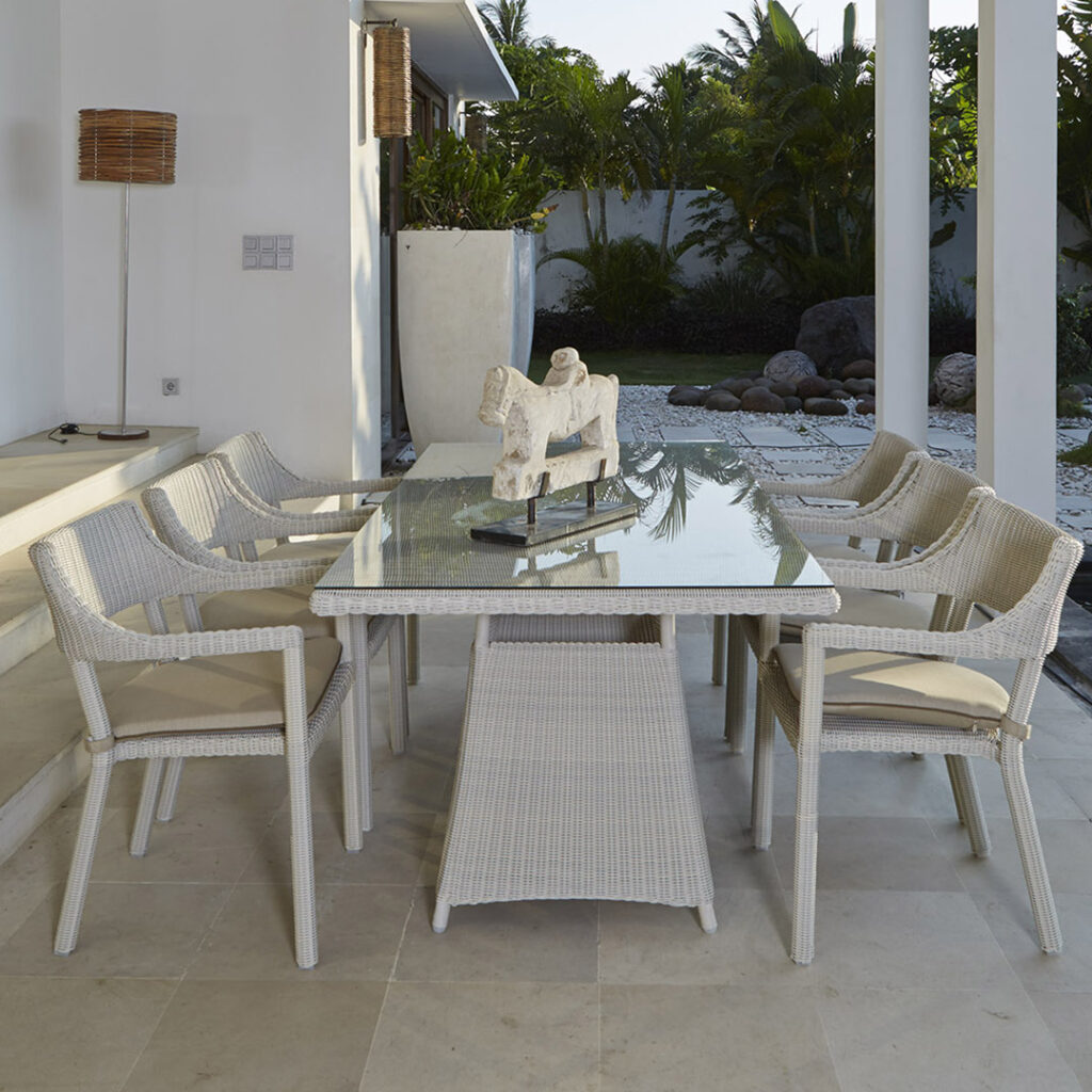 22694 PLANK Skyline Design DINING ARMCHAIR WHITE WASH POLYROD 3 mm 03