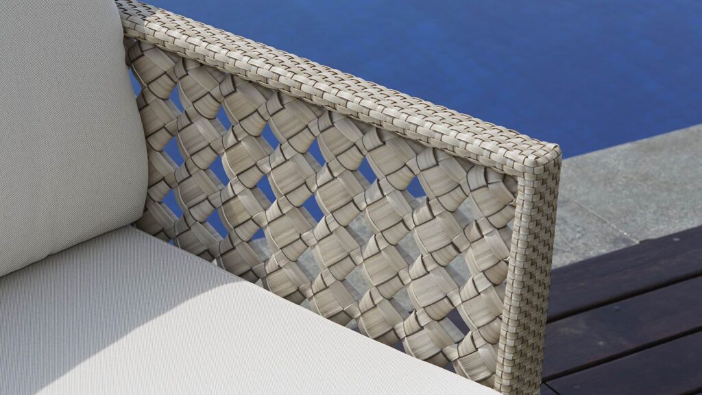 23061 Armchair HEART SEASHELL FLAT-FLAT Skyline Design 4