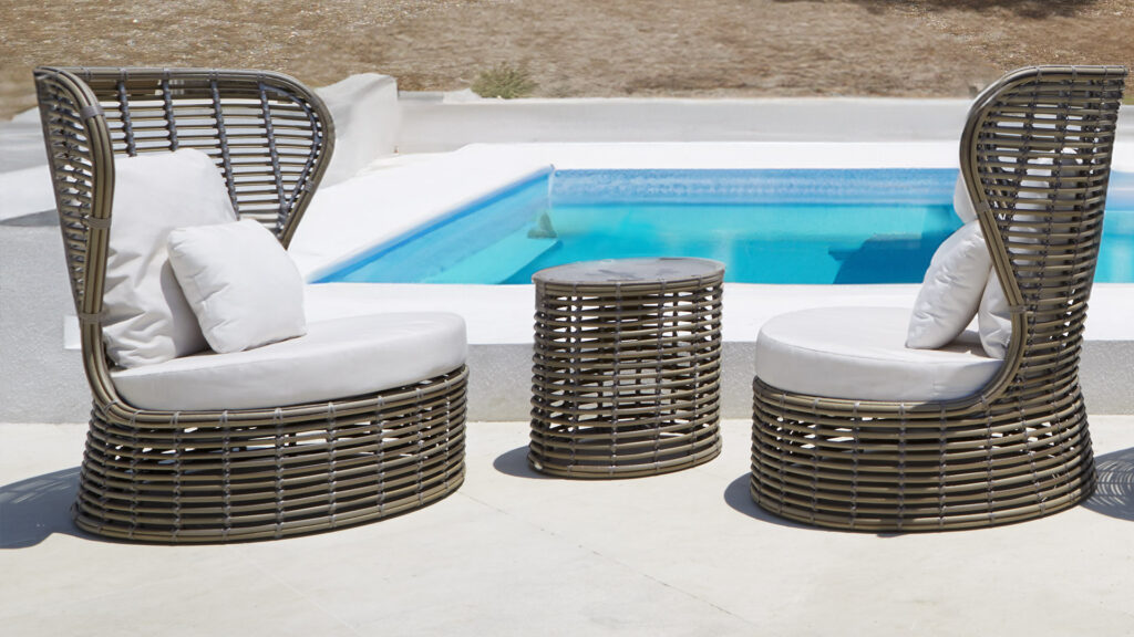 23191 DRONE Skyline Design ARMCHAIR MOCCA Polypeel 7 mm 03