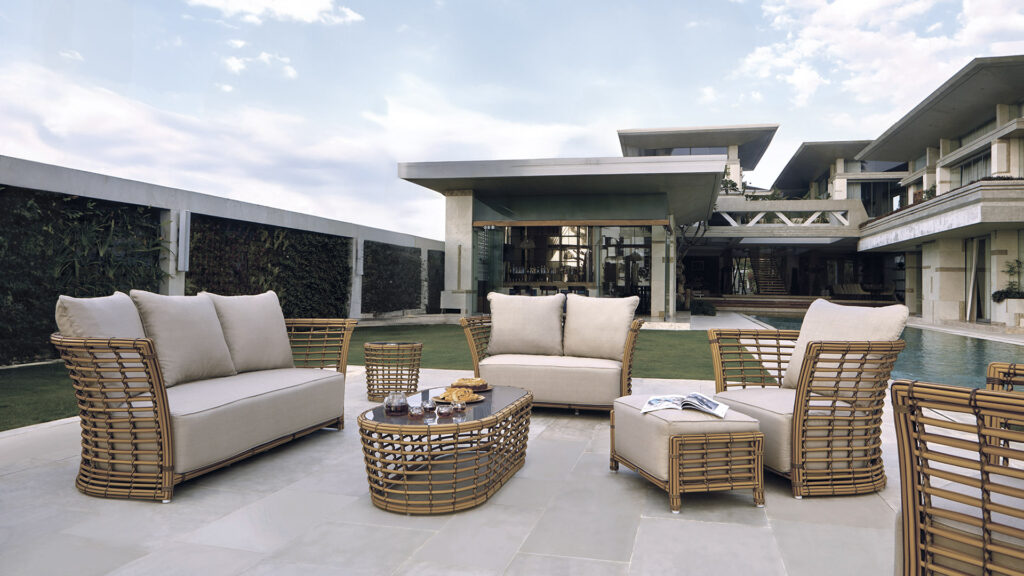 23763 SOFA VILLA NATURAL RATTAN MUSHROOM Skyline Design 01