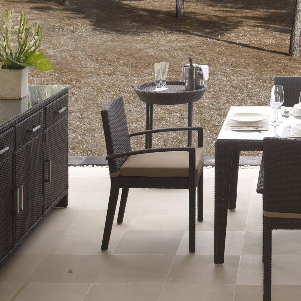 2382 NEVADA Skyline Design DINING ARMCHAIR MOCCA Polypeel 7 mm 05