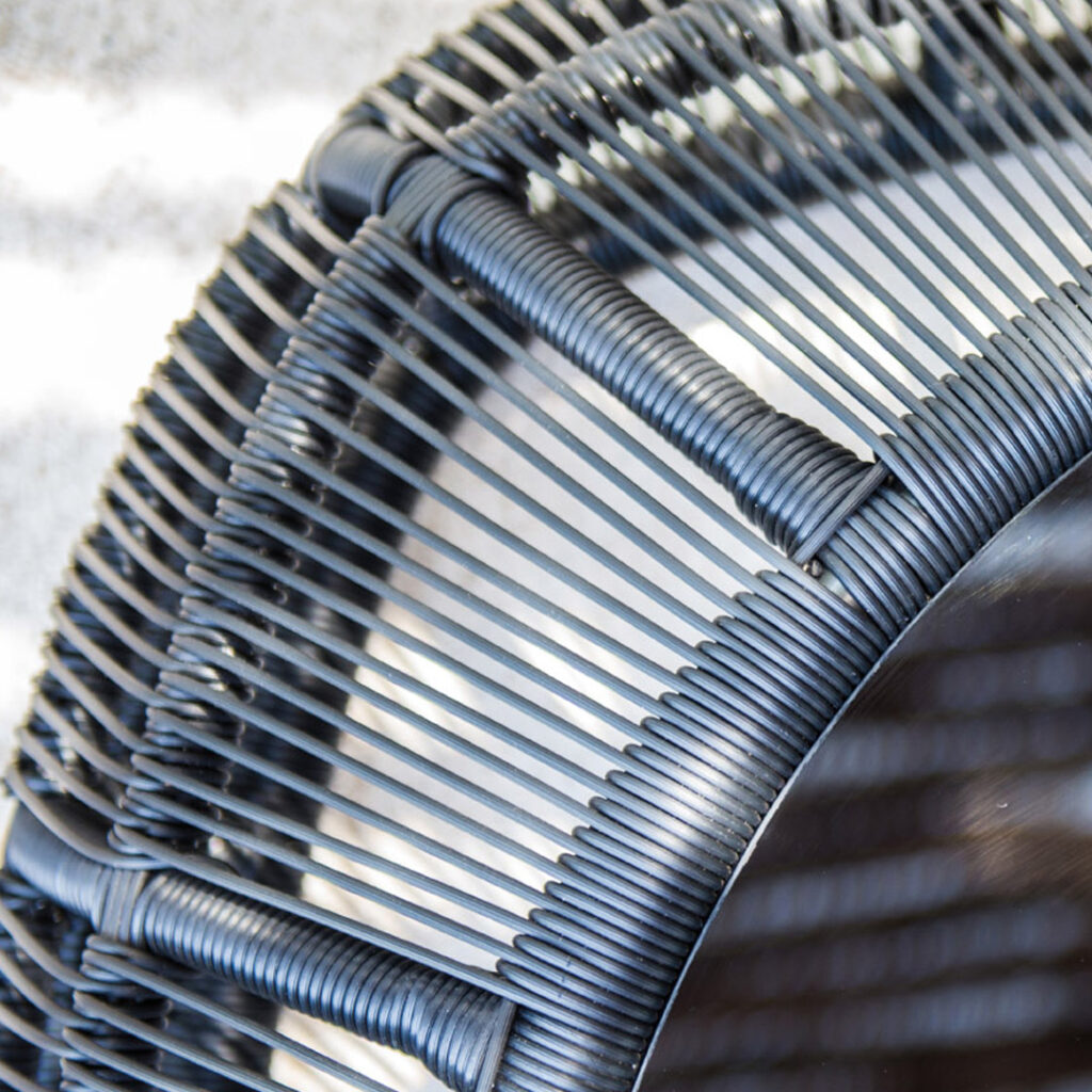 23831 SPA Skyline Design COFFEE TABLE BLACK POLYROD 3 mm 09