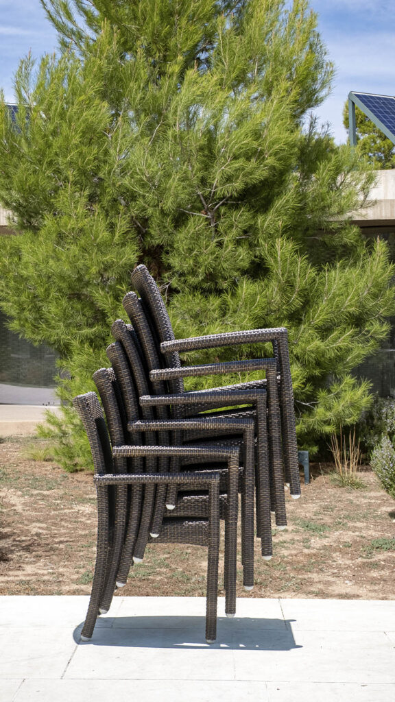 2424 RIA Skyline Design DINING ARMCHAIR MOCCA Polypeel 7 mm 10