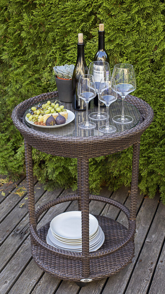 2990 CALLY Skyline Design SERVING TABLE MOCCA Polypeel 7 mm 04