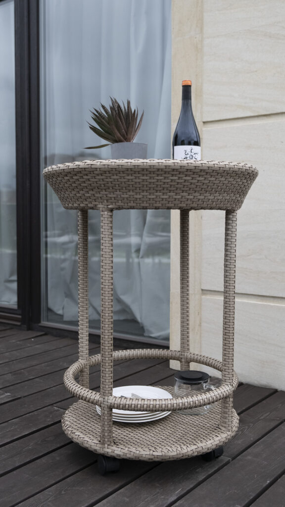 2990 CALLY Skyline Design SERVING TABLE MOCCA Polypeel 7 mm 06