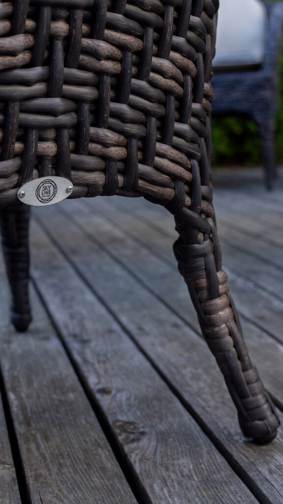 30050 CELESTE Skyline Design DINING ARMCHAIR BROWN OMEGA 10 mm Skyline Design 08