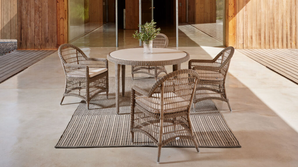 4608-12D Arena Skyline Design Dining Table Seashell Polyrod 03