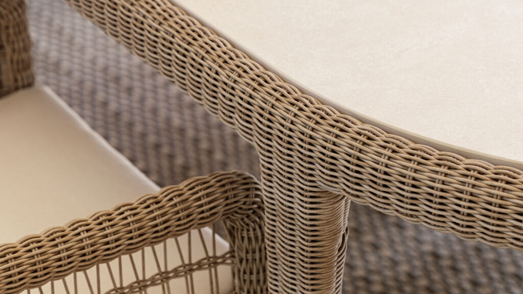 4608.22 Arena Skyline Design Dining Table Seashell Polyrod 03